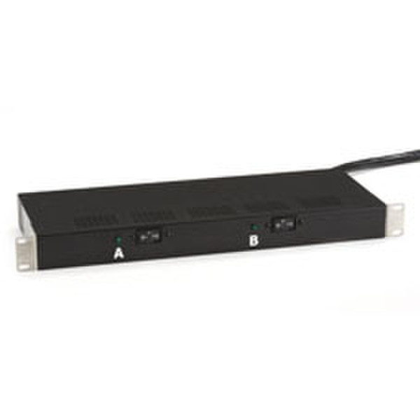 Black Box PDUBH12-S20-200+ 12AC outlet(s) 1U Black power distribution unit (PDU)