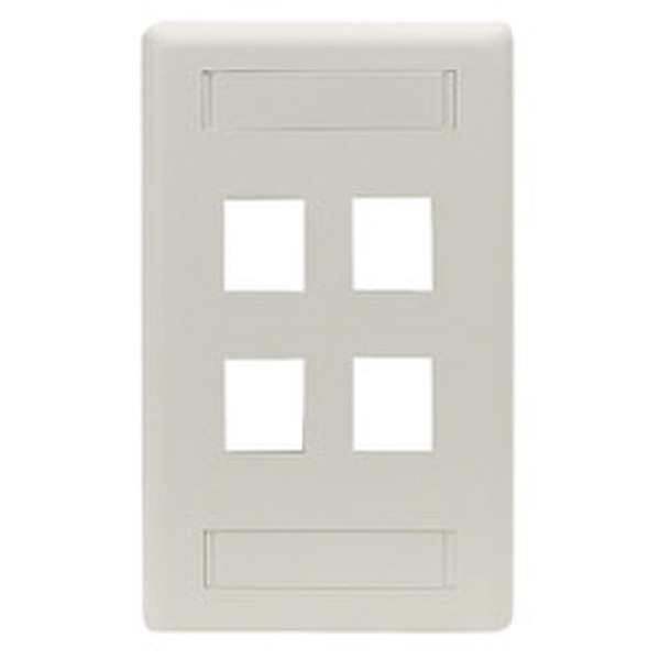 Black Box WP474 White switch plate/outlet cover