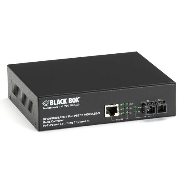 Black Box LPS500A-SM-10K-SC network media converter