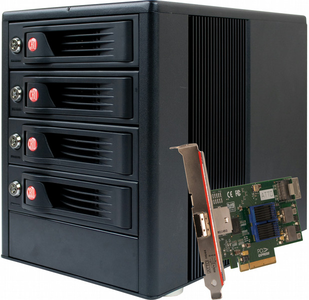 CRU RTX410-XJ Forensic RedPort Bundle HDD enclosure 2.5/3.5Zoll Schwarz