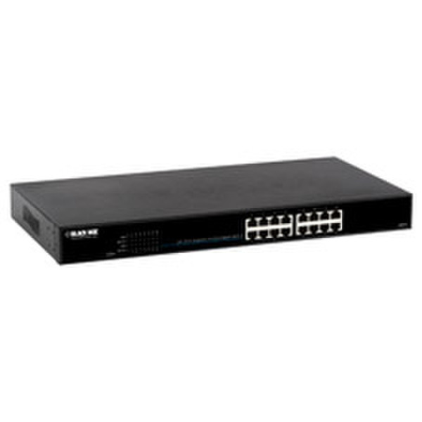 Black Box LGB416A Unmanaged L2 Gigabit Ethernet (10/100/1000) Black network switch
