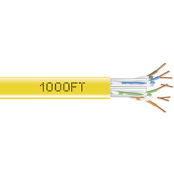 Black Box EYN872A-PB-1000 304.8м Cat6 Желтый сетевой кабель