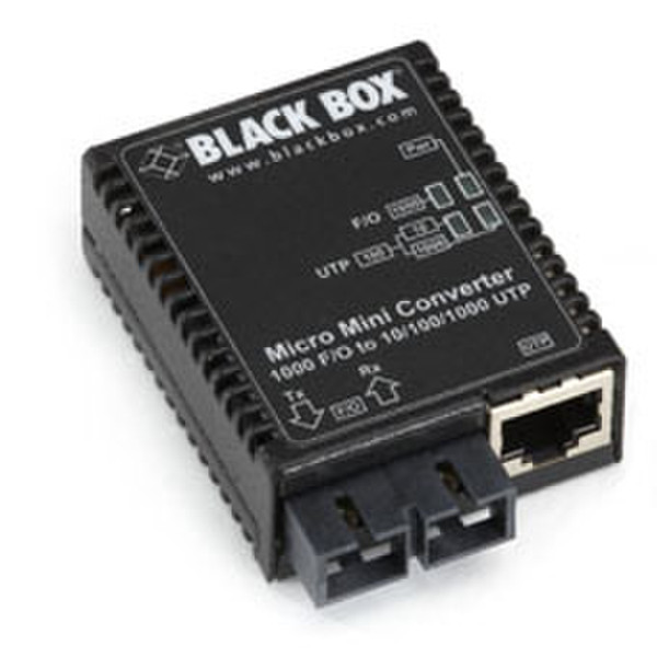 Black Box LMC4002A 1000Mbit/s 850nm Multi-mode Black network media converter