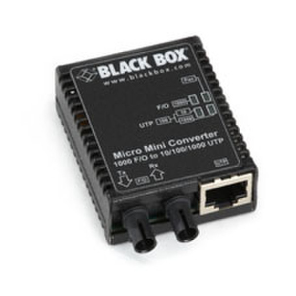 Black Box LMC4003A 1000Mbit/s 1310nm Single-mode Black network media converter