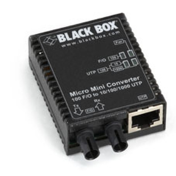 Black Box LMC403A 1000Mbit/s 1310nm Einzelmodus Schwarz Netzwerk Medienkonverter