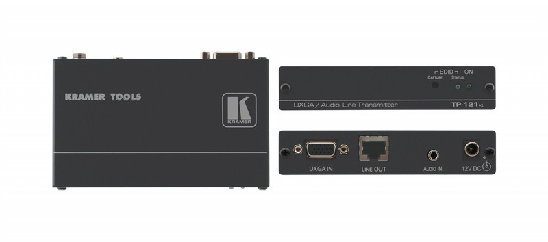 Kramer Electronics TP-121XL AV transmitter Schwarz Audio-/Video-Leistungsverstärker