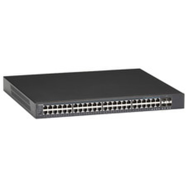 Black Box LPB2848A gemanaged L2 Gigabit Ethernet (10/100/1000) Energie Über Ethernet (PoE) Unterstützung 1U Schwarz Netzwerk-Switch