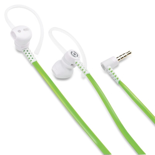 Celly HSPS03 Binaural Ohrbügel, im Ohr Weiß Mobiles Headset