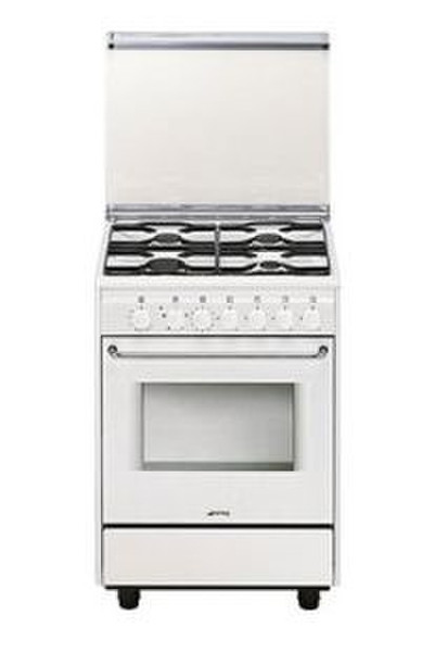 Smeg CB51GV1 Freestanding Gas hob A White cooker