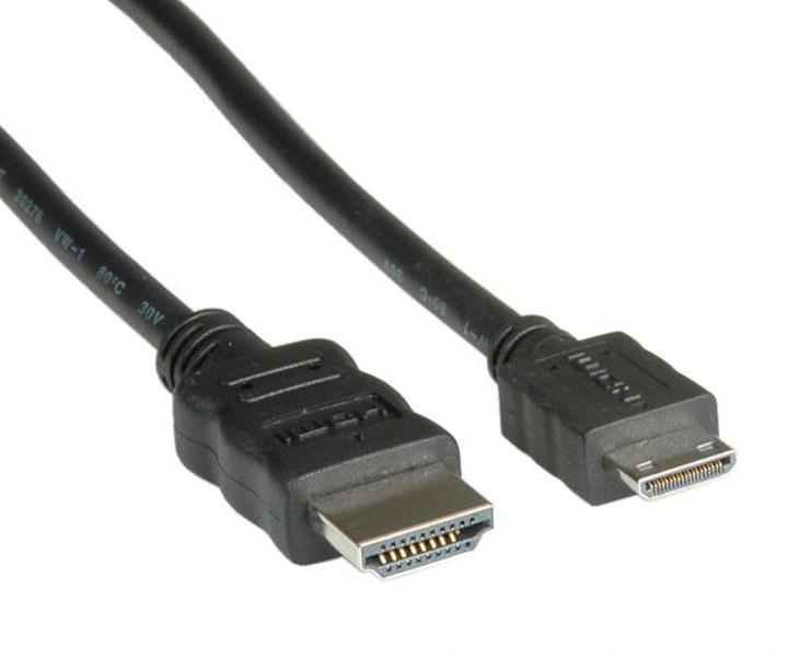Value HDMI High Speed Cable + Ethernet, A - C, M/M 2 m