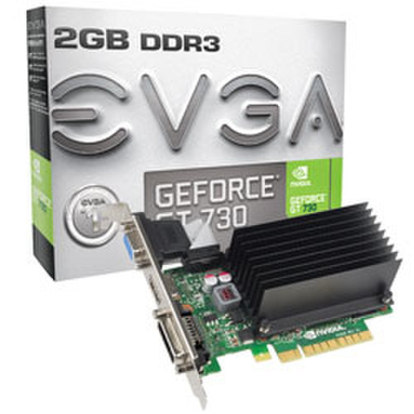 EVGA 02G-P3-1733-KR GeForce GT 730 2ГБ GDDR3 видеокарта