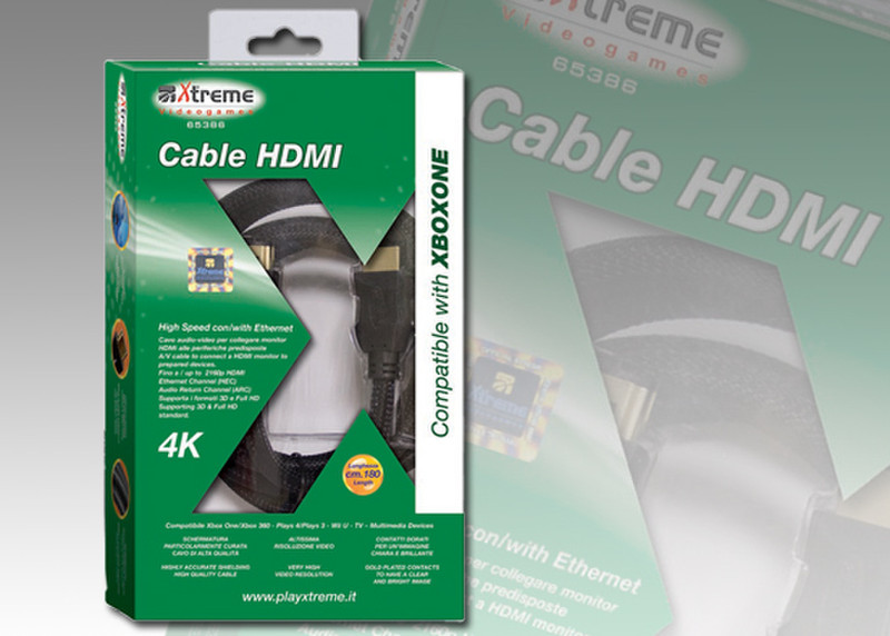 Xtreme 65421 1.8м HDMI HDMI Черный HDMI кабель