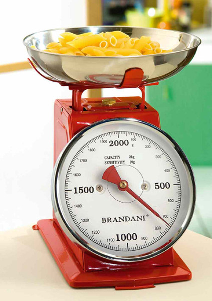 BRANDANI 58199 Механический Красный, Нержавеющая сталь кухонные весы