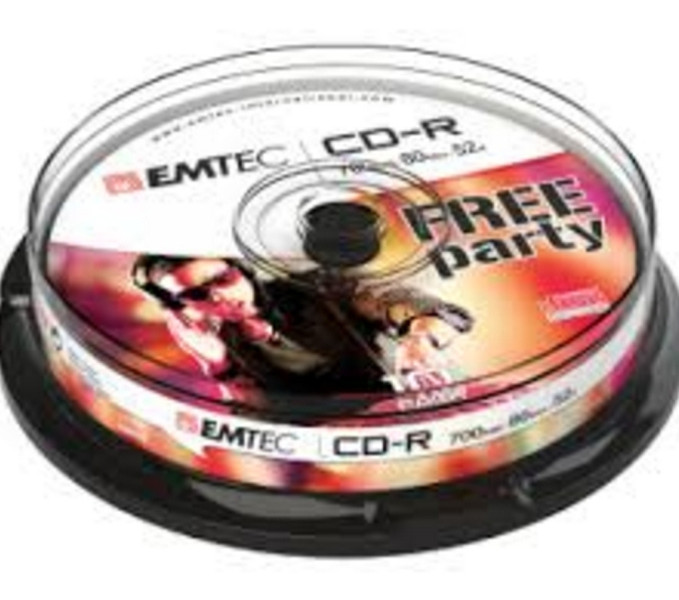 Emtec 52x, 10 pack CD-R 700МБ 10шт