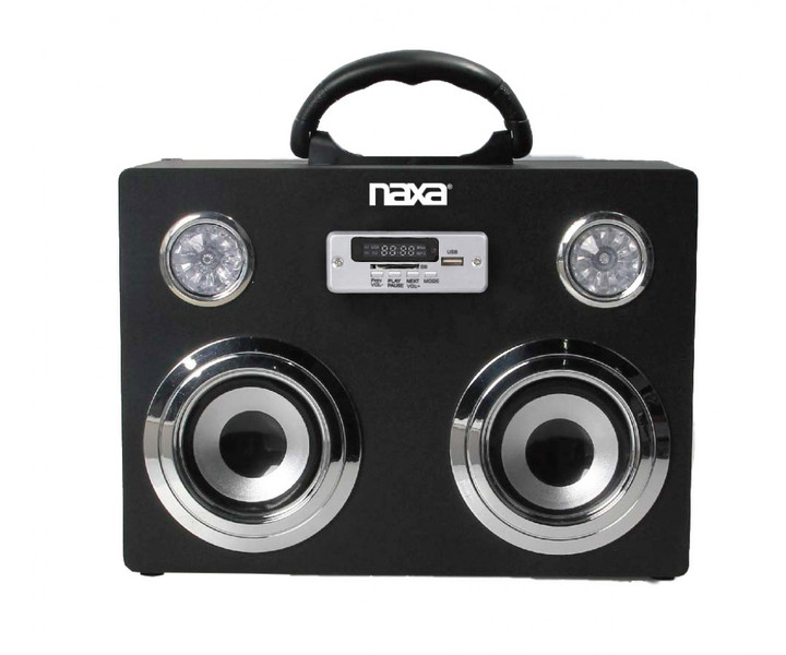 Naxa NAS3043 Stereo 3.4W Rectangle Black
