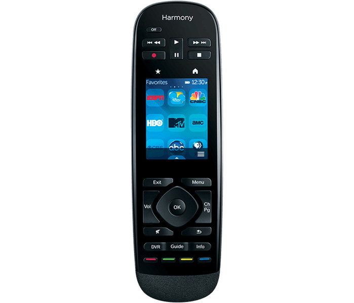 Logitech Harmony Ultimate IR Wireless Touch screen/Press buttons Black