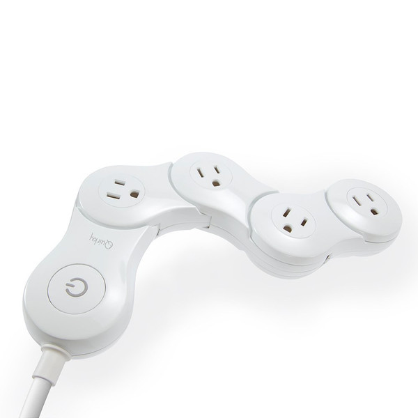 Quirky Pivot Power Junior 2.0 4AC outlet(s) 0.61m White surge protector