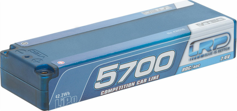 LRP LiPo Competition Car Line Hardcase 5700 Lithium Polymer 5700mAh 7.4V rechargeable battery