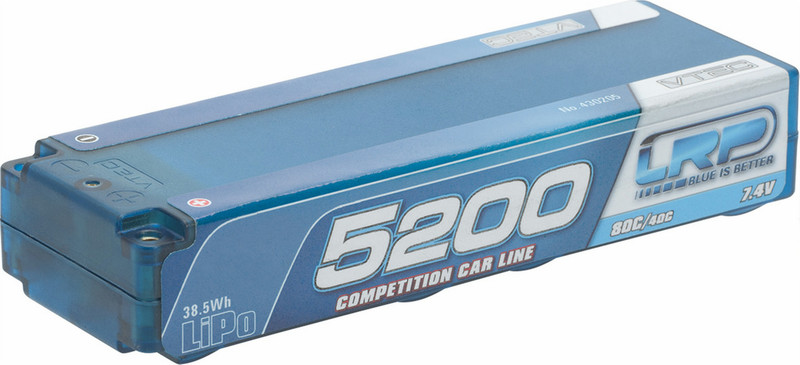 LRP LiPo Competition Car Line Hardcase 5200 Lithium Polymer 5200mAh 7.4V Wiederaufladbare Batterie