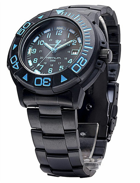 Smith & Wesson SWW-900-BLU Armbanduhr Männlich Quarz Schwarz, Blau Uhr