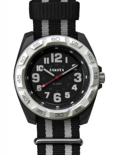 Dakota Watch Company 2161-3 Wristwatch Male Quartz Black,Silver watch