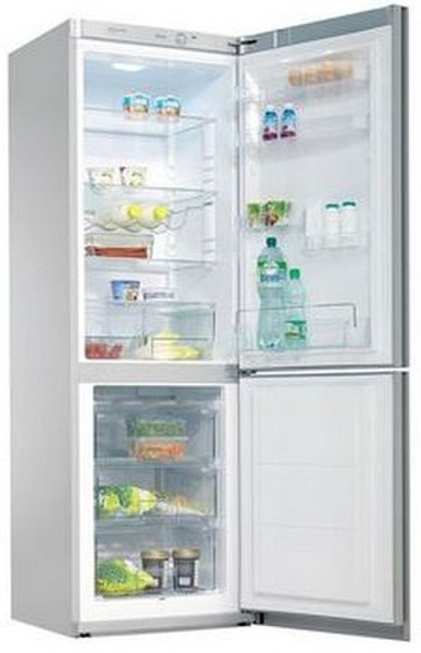 Amica KGC 15531 SG freestanding 214L 90L A++ Black,Grey fridge-freezer