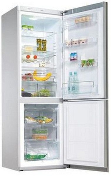 Amica KGC 15533 SG freestanding 210L 90L A++ Black,Grey fridge-freezer