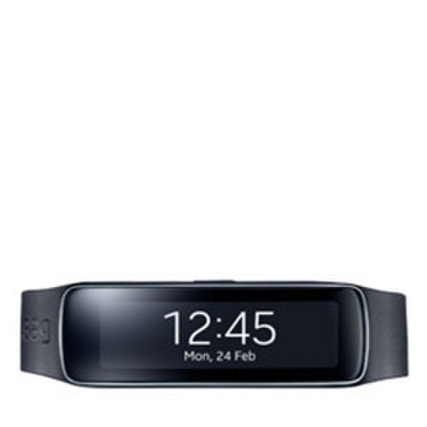 Samsung Gear Fit Wristband activity tracker 1.84" SAMOLED Wireless Black
