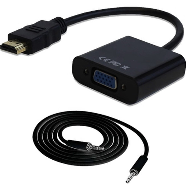 Data Components 110964N HDMI VGA (D-Sub) + 3.5mm Black