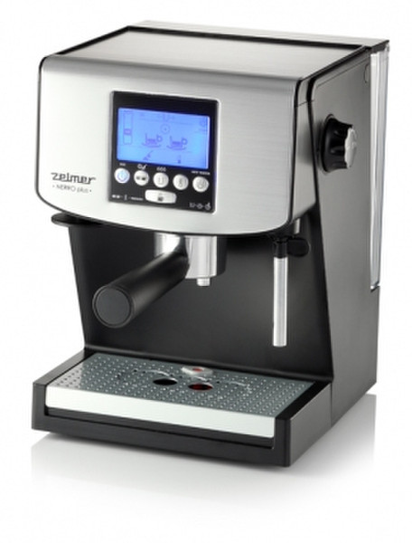 Zelmer 13Z016 Espresso machine 1.5л Черный, Серый кофеварка
