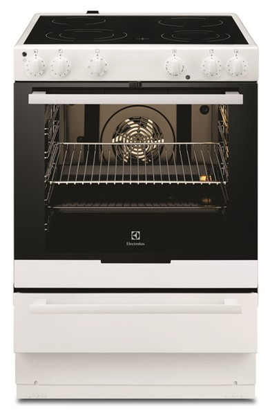 Electrolux EKC6051EKW Freistehend Induktionskochfeld A Schwarz, Weiß