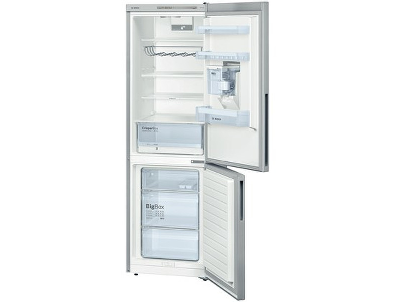 Bosch KGW36XL30S freestanding 213L 94L A++ Stainless steel fridge-freezer