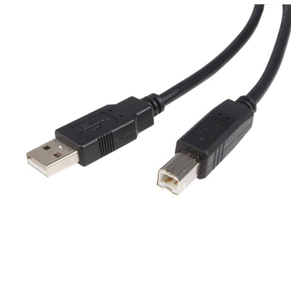 StarTech.com USB 2.0 Cable 0.9м USB A USB B Черный кабель USB