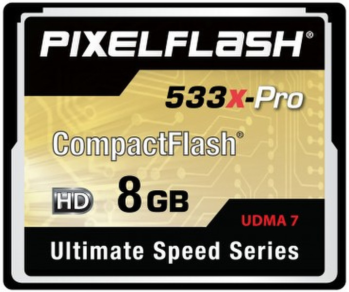 PixelFlash 8GB 533x CF 8GB CompactFlash memory card