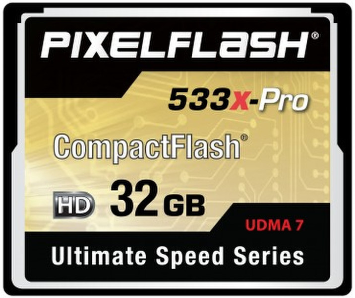 PixelFlash 32GB 533x CF 32GB CompactFlash memory card