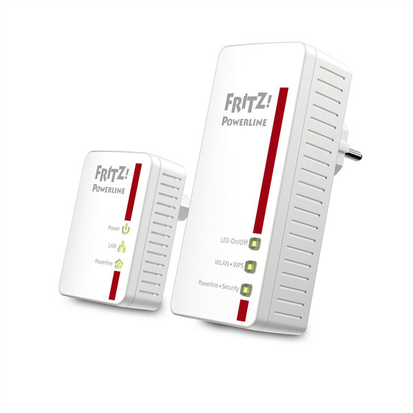AVM FRITZ!Powerline 540E WLAN Set International 500Mbit/s Ethernet LAN Wi-Fi White 2pc(s) PowerLine network adapter