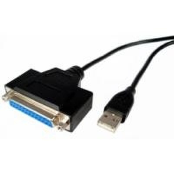 Cables Unlimited 6 ft. USB - DB25 F 1.8м Черный кабель USB