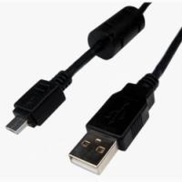 Cables Unlimited USB Micro A Cable w/ Ferrites 3.0m 3m USB A Micro-USB A Black USB cable