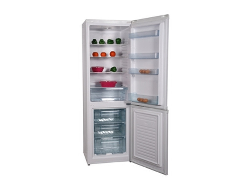 Confortec CFB320WA+ Отдельностоящий 226л 84л A+ Белый холодильник с морозильной камерой