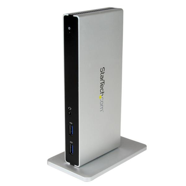 StarTech.com DVI Dual-Monitor Docking Station for Laptops - HDMI and VGA Adapters - USB 3.0
