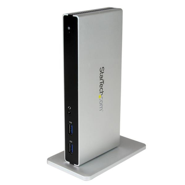 StarTech.com USB3SDOCKDD USB 3.0 (3.1 Gen 1) Type-B Черный, Cеребряный док-станция для ноутбука