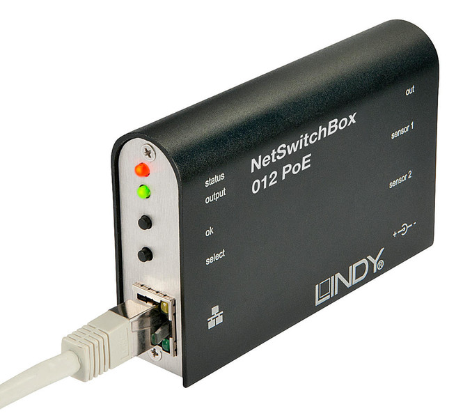 Lindy NetSwitchBox 012 Управляемый Fast Ethernet (10/100) Черный