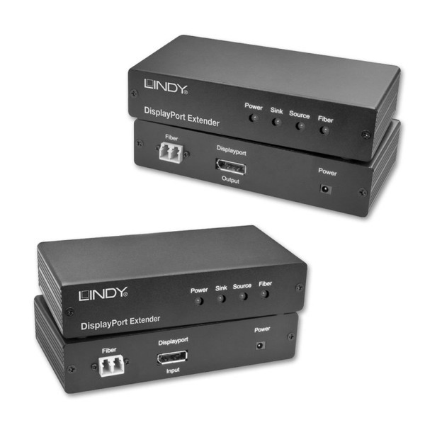 Lindy 38401 AV transmitter & receiver Schwarz Audio-/Video-Leistungsverstärker