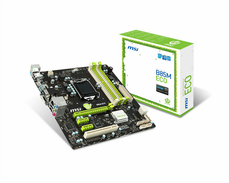 MSI B85M ECO Intel B85 Socket H3 (LGA 1150) Micro ATX motherboard