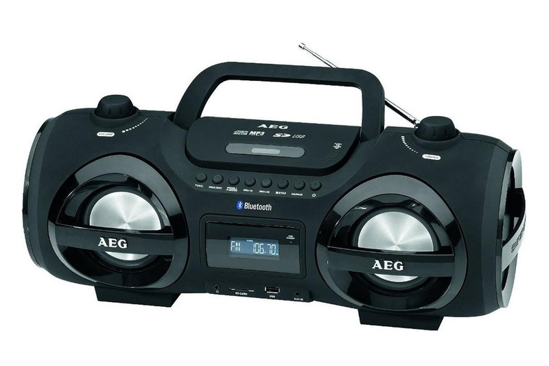 AEG SR 4359 BT Digital Schwarz, Rot CD-Radio