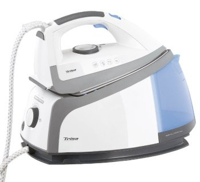 Trisa Electronics Permanent Steam i4470 2200W 1L Ceramic soleplate Blue,Grey,White steam ironing station