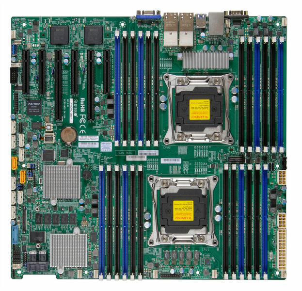 Supermicro X10DRC-LN4+ Intel C612 LGA 2011 (Socket R) ATX материнская плата для сервера/рабочей станции