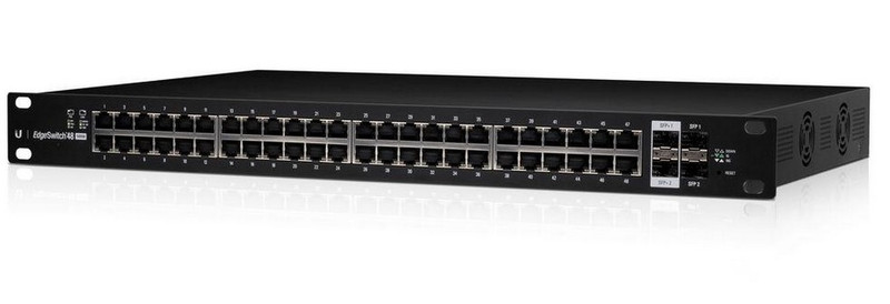Ubiquiti Networks ES-48-750W Управляемый L2/L3 Gigabit Ethernet (10/100/1000) Power over Ethernet (PoE) 1U Черный сетевой коммутатор