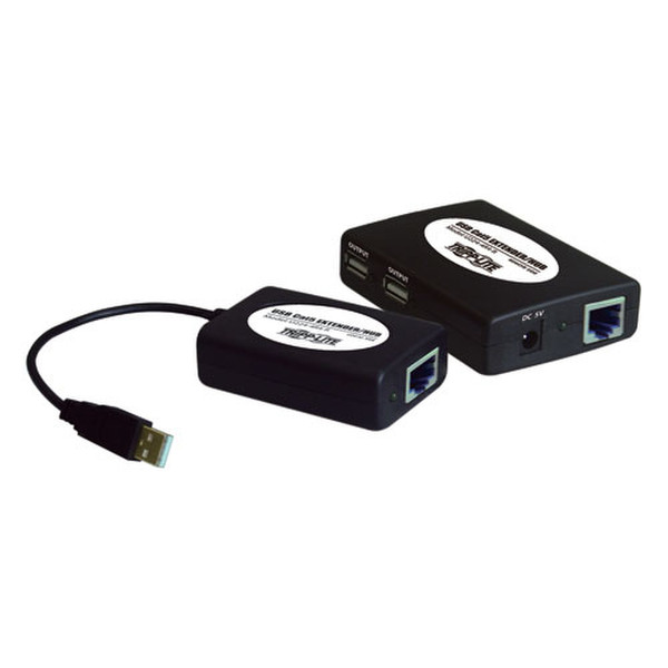 Tripp Lite U224-4R4-R USB x 4 RJ45 Черный кабельный разъем/переходник