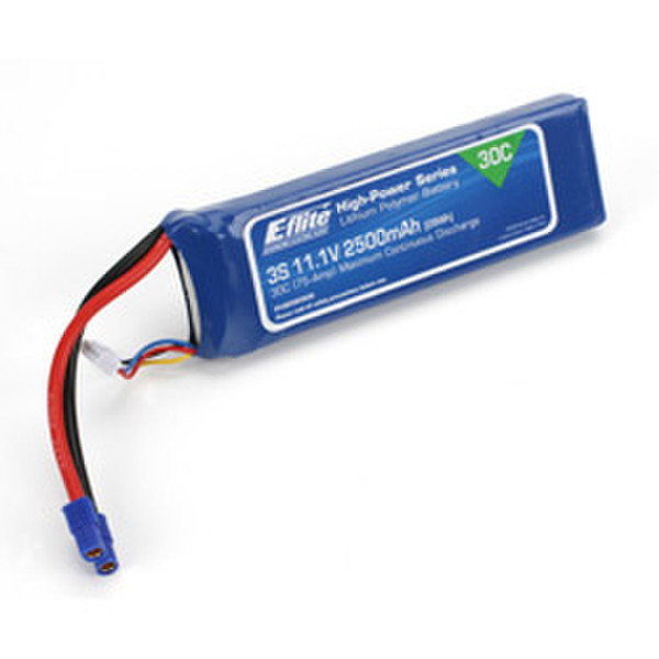 E-flite EFLB25003S Lithium Polymer 2500mAh 11.1V rechargeable battery